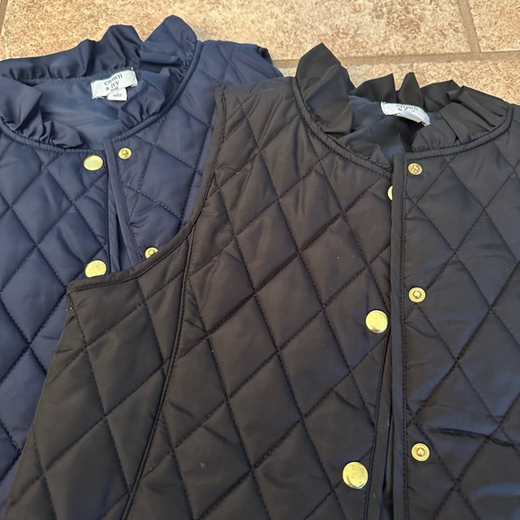 Kids Quilted Vest - Black and Navy - Picture 3 of 7